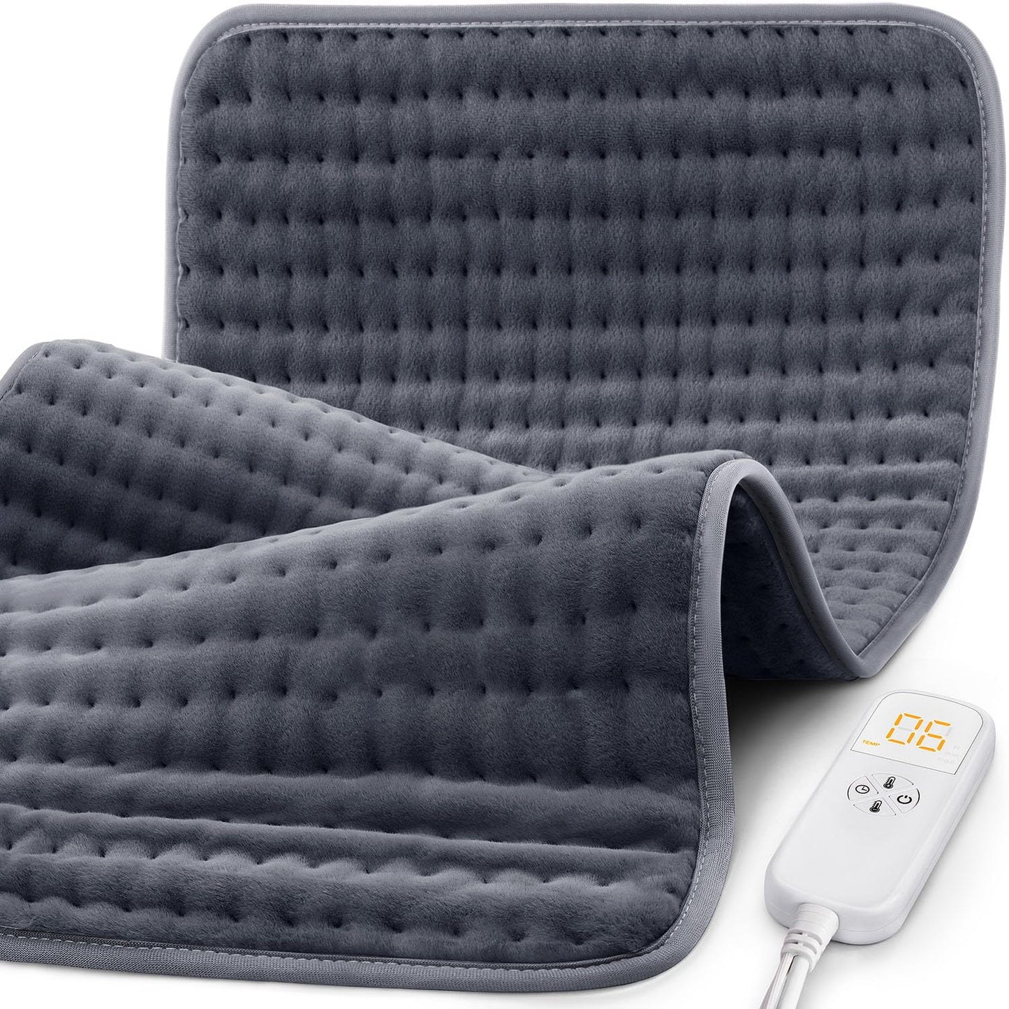 Heating Pad for Back Pain Cramps Relief - Electric Heating Pad for Neck/Shoulder/Muscle Pain - 6 Heat Settings, Auto Off, Moist Heat Options, Machine Washable, Christmas Gifts for Women,Mom,Sister -XL