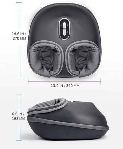 Shiatsu Foot Massager with Heat – Deep Kneading & Air Compression for Relaxation & Circulation