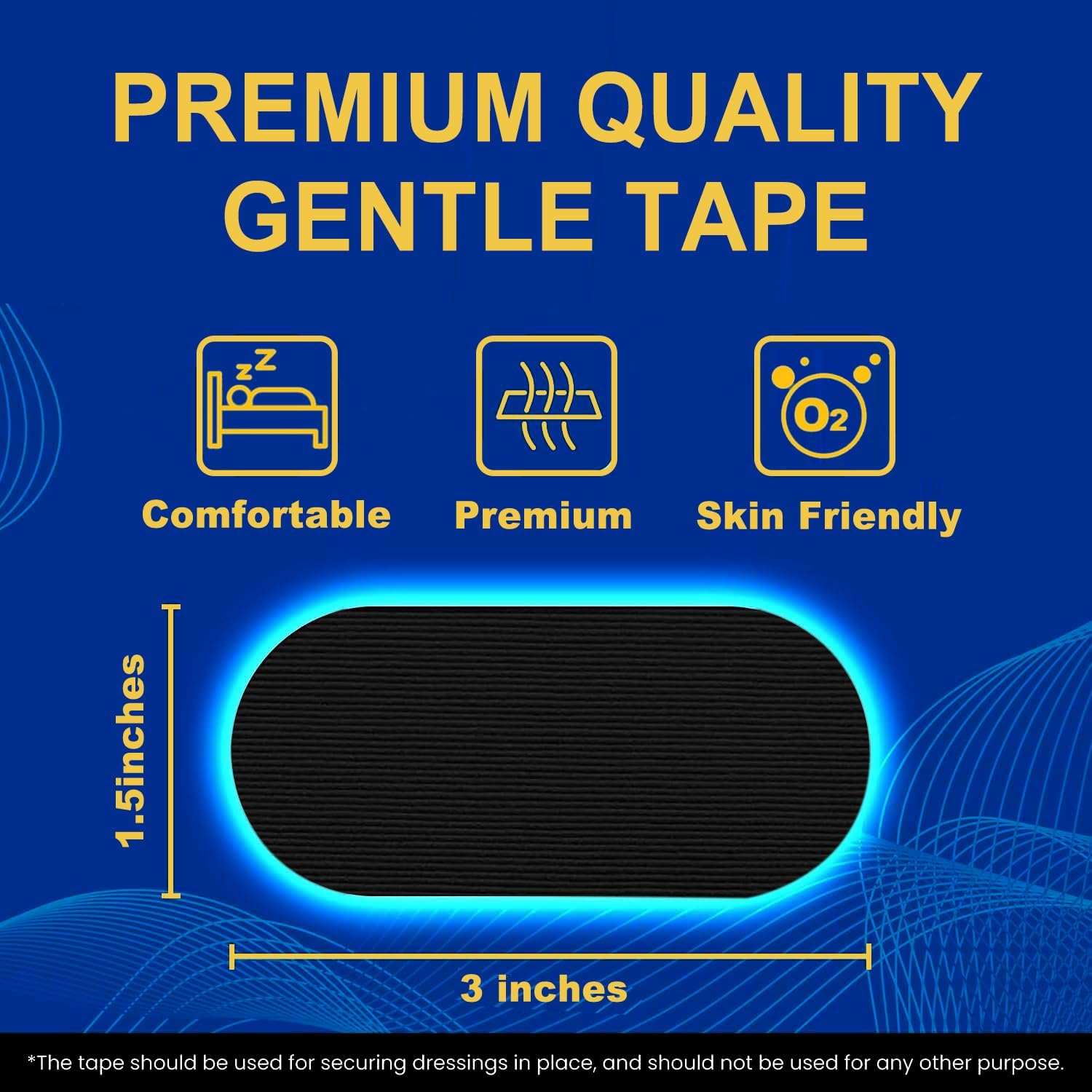 Mouth Tape for Sleeping(30 Pack) - Pain Free Removal, Hypoallergenic, Latex Free & Gentle On Skin - Latex Free Bowling Finger Protection Tape